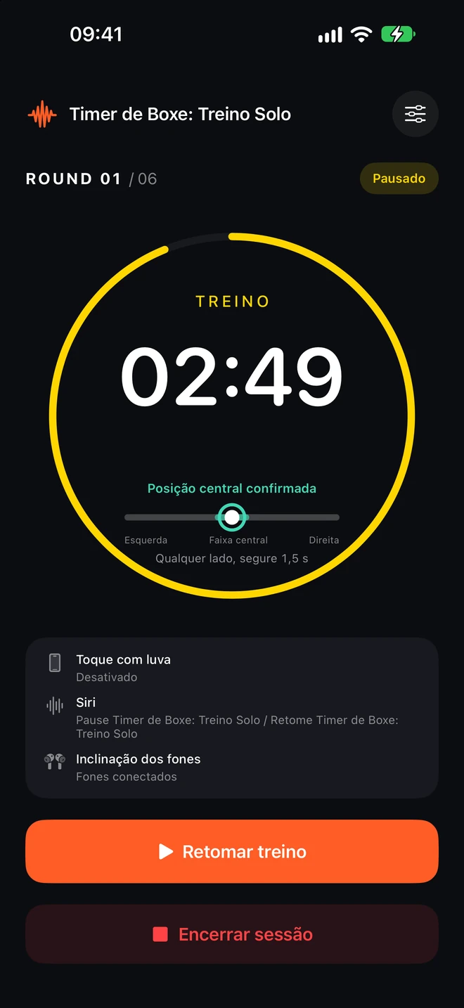 Pause sem perder o progresso